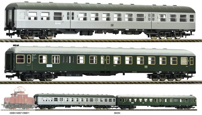 Set of 2 passenger cars of branch line train Murnau-Oberammergau<br /><a href='images/pictures/Fleischmann/Fleischmann-564204.jpg' target='_blank'>Full size image</a>